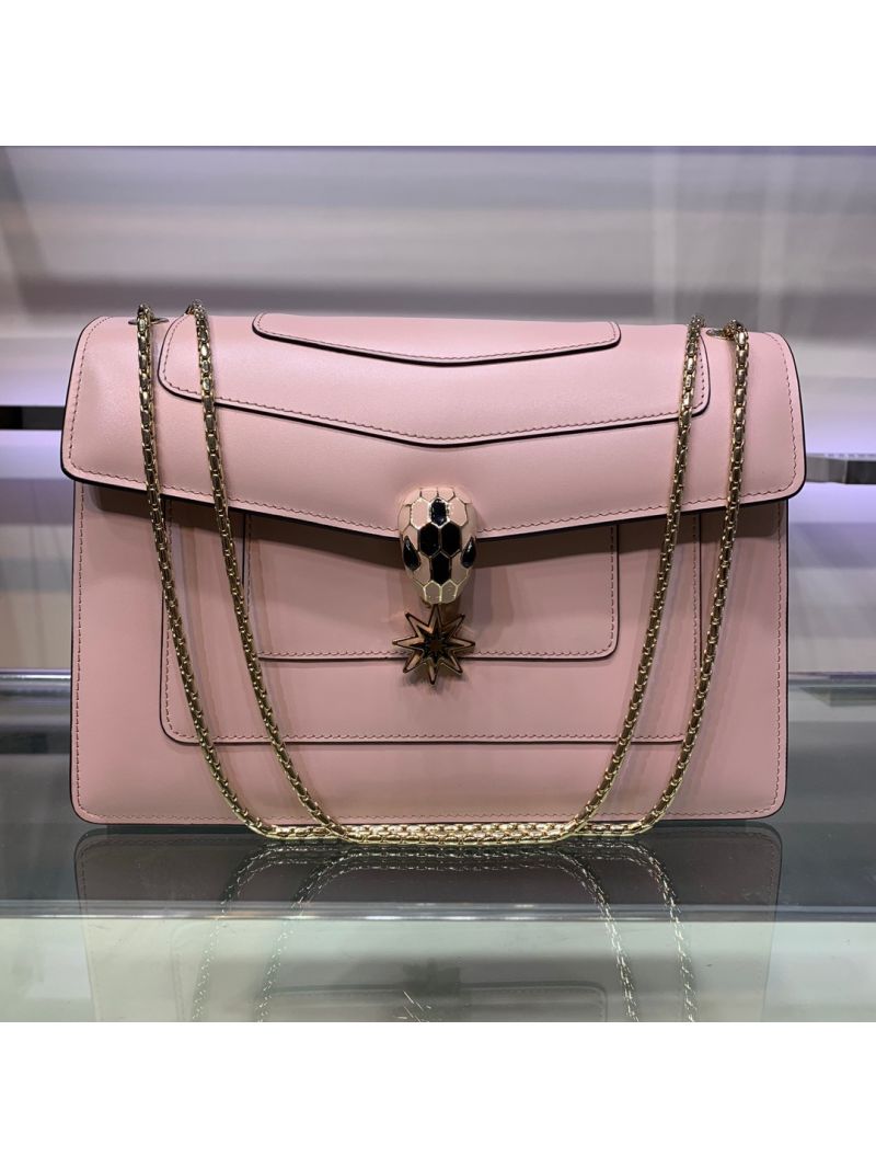 Bvlgari Serpenti Forever Flap Cover Bag "Pop Wishes" 287560 Crystal Rose