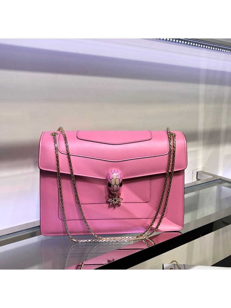 Bvlgari Serpenti Forever Flap Cover Bag "Pop Wishes" 287560 Coral 