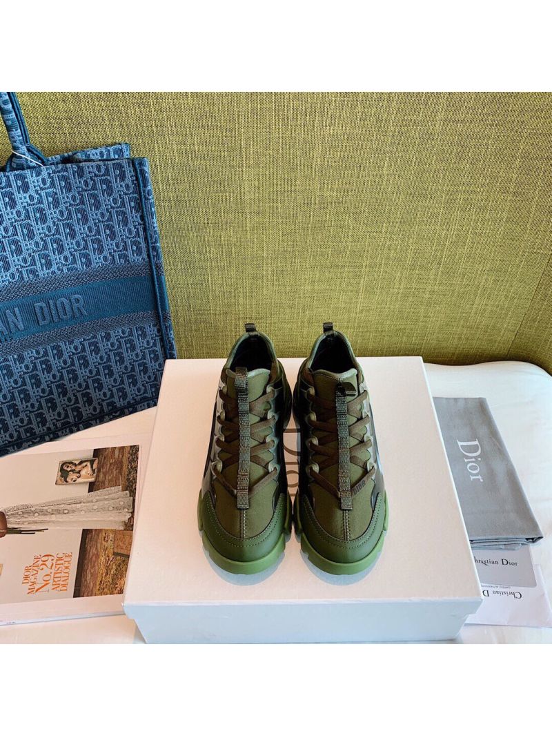 Dior D-Connect Sneaker Technical Fabric Khaki