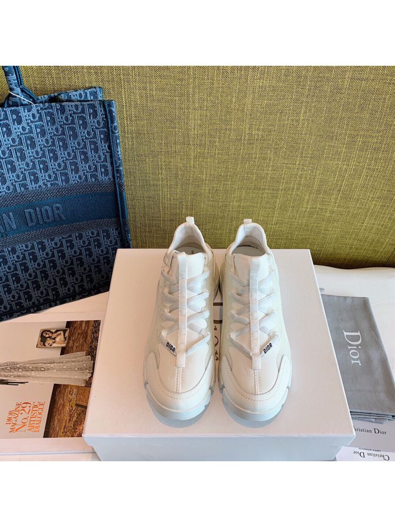 Dior D-Connect Sneaker Technical Fabric White