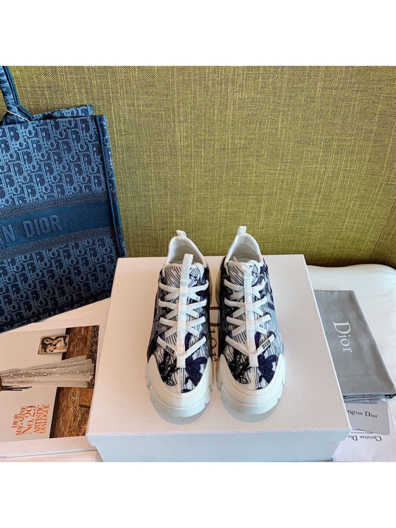 Dior D-Connect Sneaker Technical Fabric Butterfly Print 