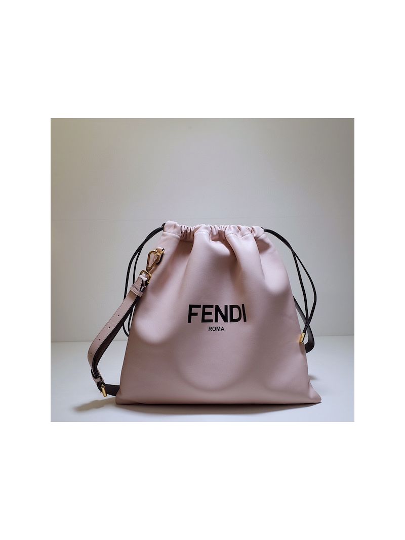 Fendi Pack Medium Pouch Pink Nappa Leather Bag 7VA511A