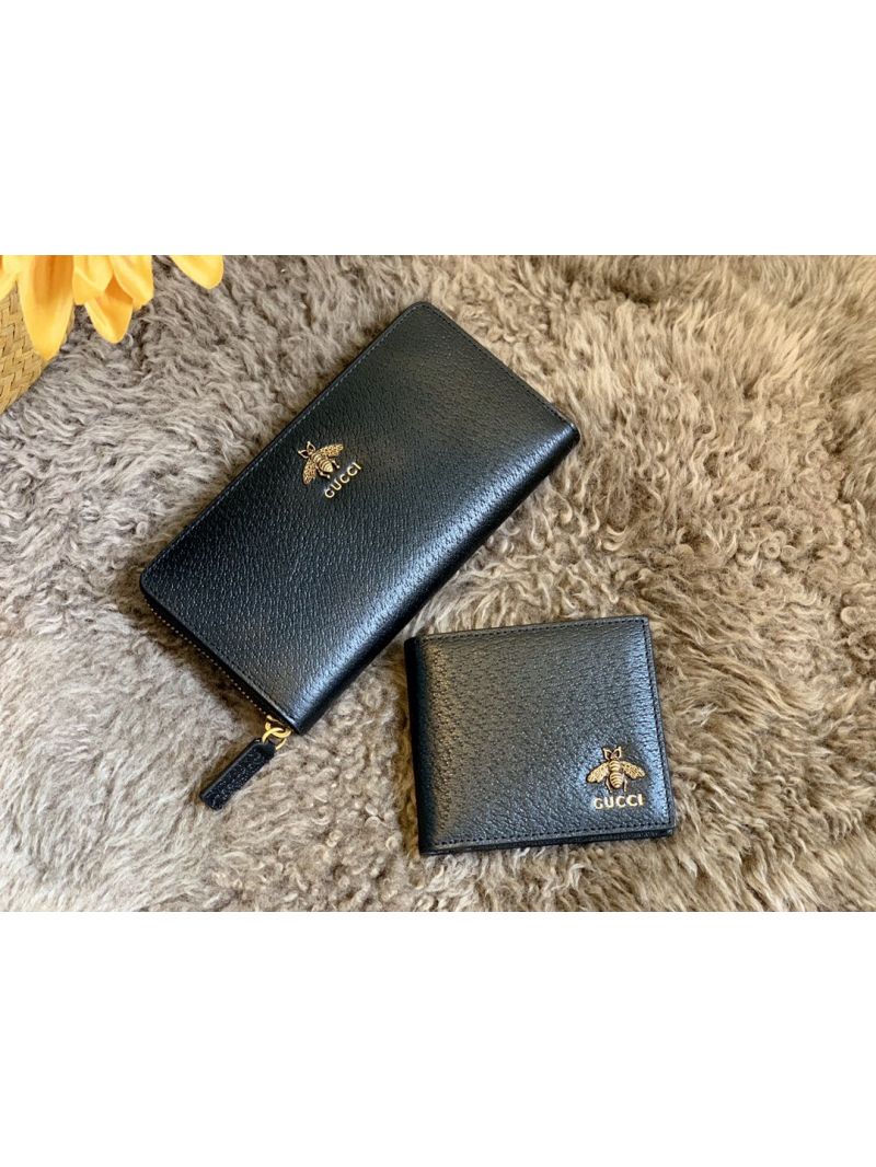 Gucci Animalier Leather Wallet 523664
