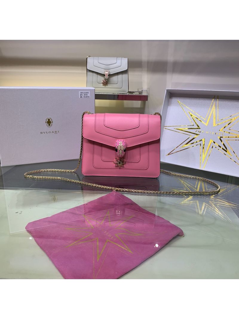 Bvlgari Serpenti Forever Flap Cover Bag "Pop Wishes" 287555 Coral