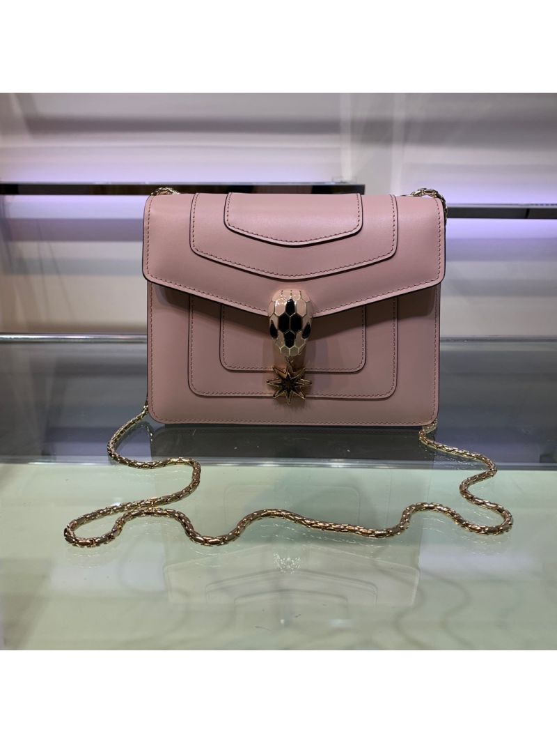 Bvlgari Serpenti Forever Flap Cover Bag "Pop Wishes" 287555 Crystal Rose