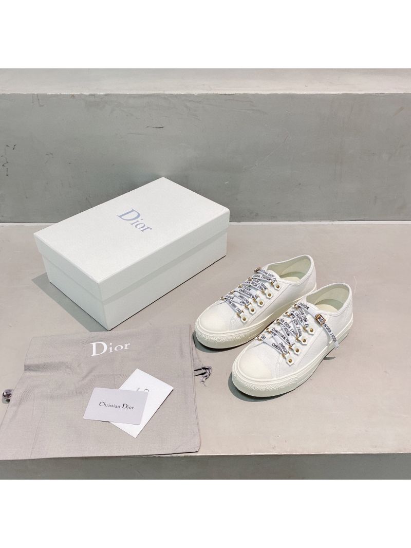 Dior Walk'N'Dior Sneaker White Cotton Canvas KCK177