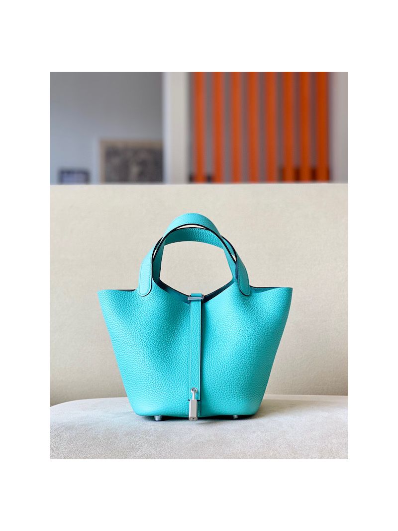 Hermes Picotin Lock bag 3P Macaron Clemence leather 