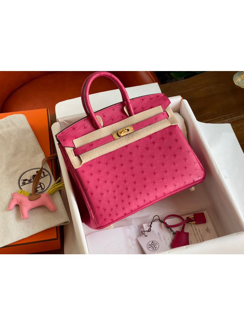 Hermes Birkin Ostrich Leather in Pink