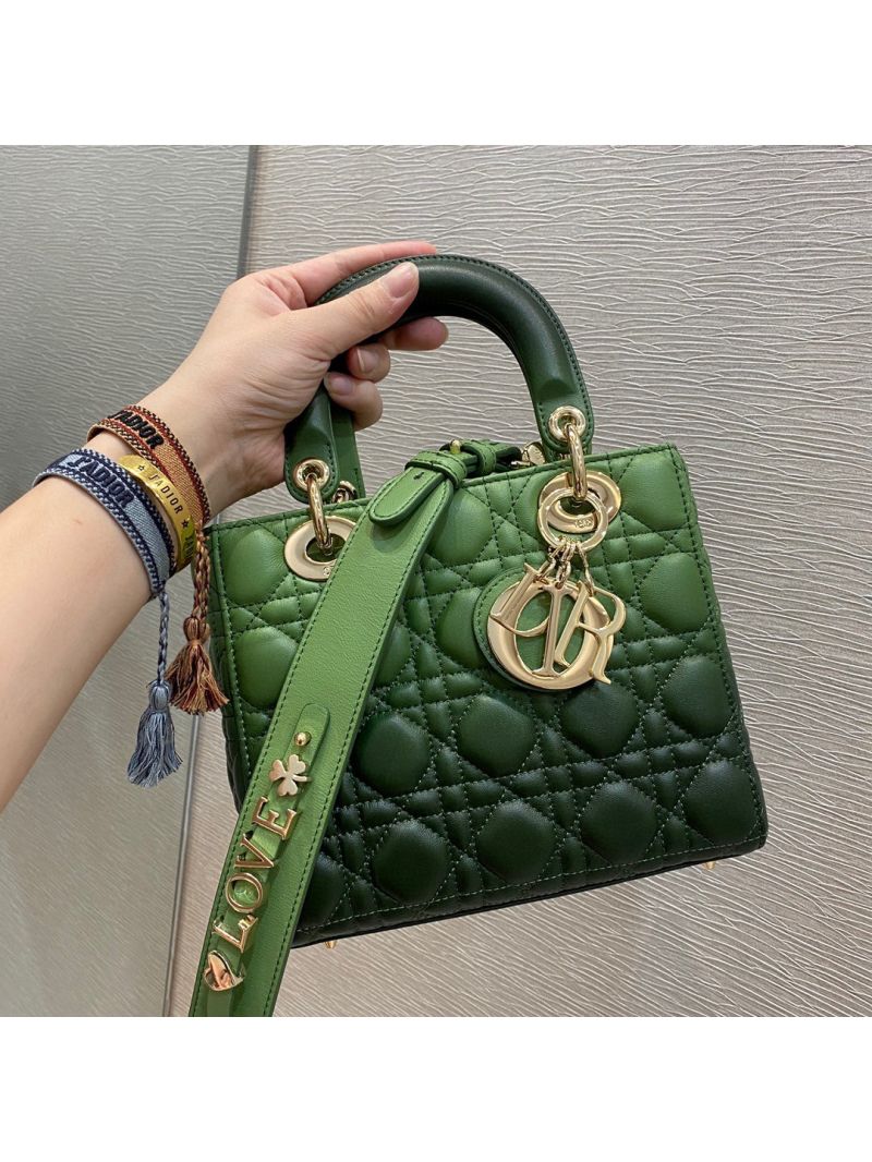 Dior Lady Dior My ABCdior Bag Avocado Gradient Cannage Lambskin M0538