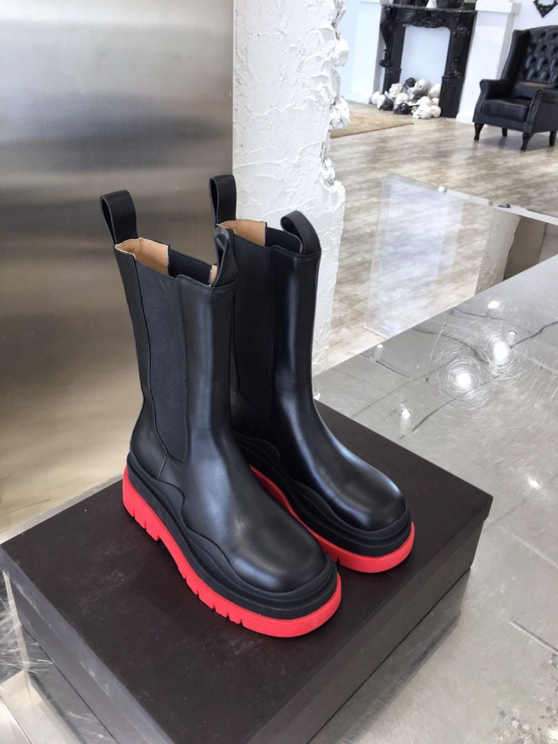 Bottega Veneta BV Tire Boots 630297 Black Red