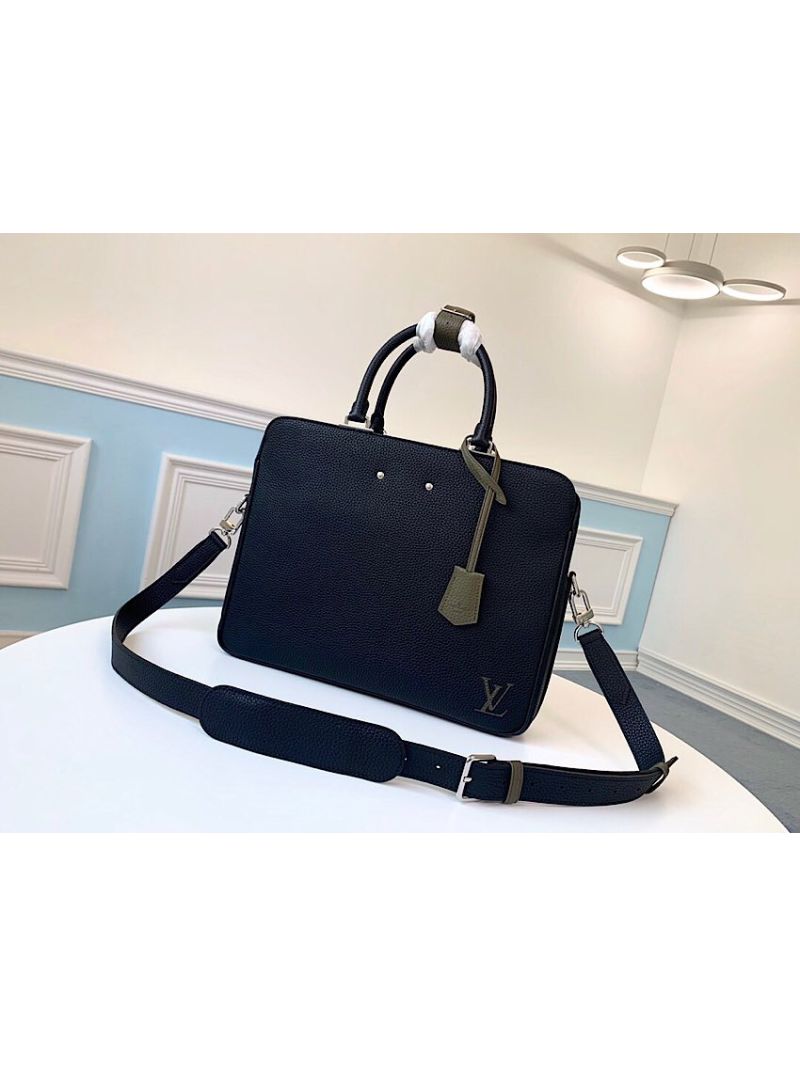 Louis Vuitton LV Armand Briefcase MM M55227 Black