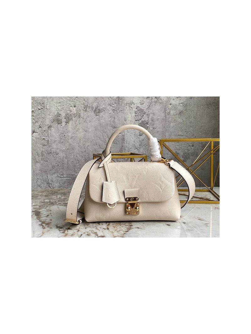 Louis Vuitton LV Madeleine BB in Monogram Empreinte Leather M45978 Creme