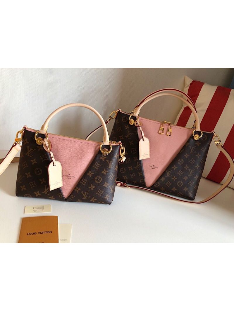 Louis Vuitton LV V Tote Monogram BB/MM M43966/ M43948 Rose Poudre
