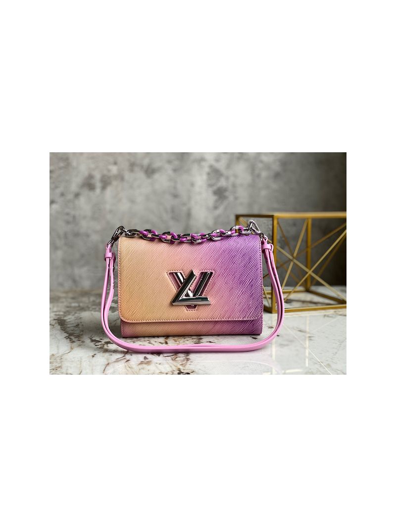 Louis Vuitton LV Twist MM M59894 Epi Leather Gradient Orange