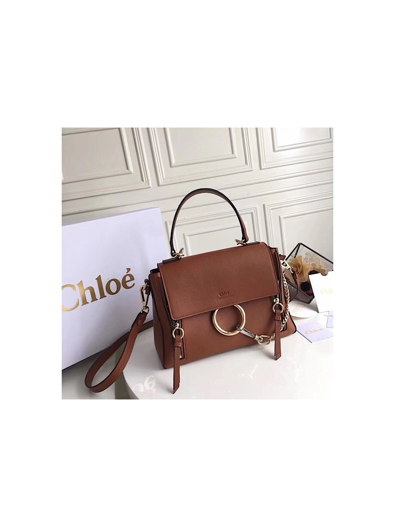 Chloe Faye Day Double Carry Bag Tan