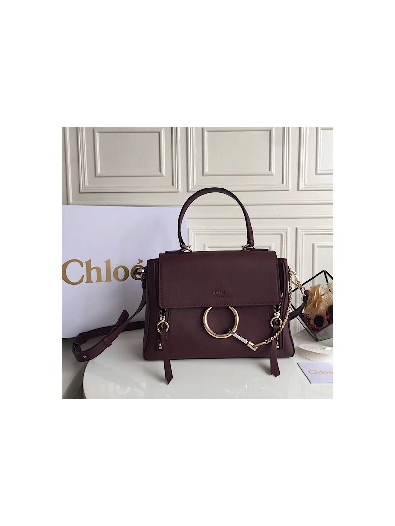 Chloe Faye Day Double Carry Bag Wine