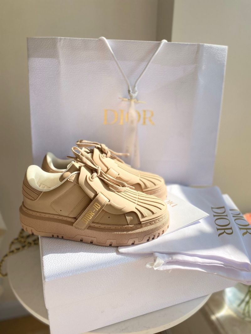 Dior -ID Sneaker Beige Rubber and Calfskin KCK278