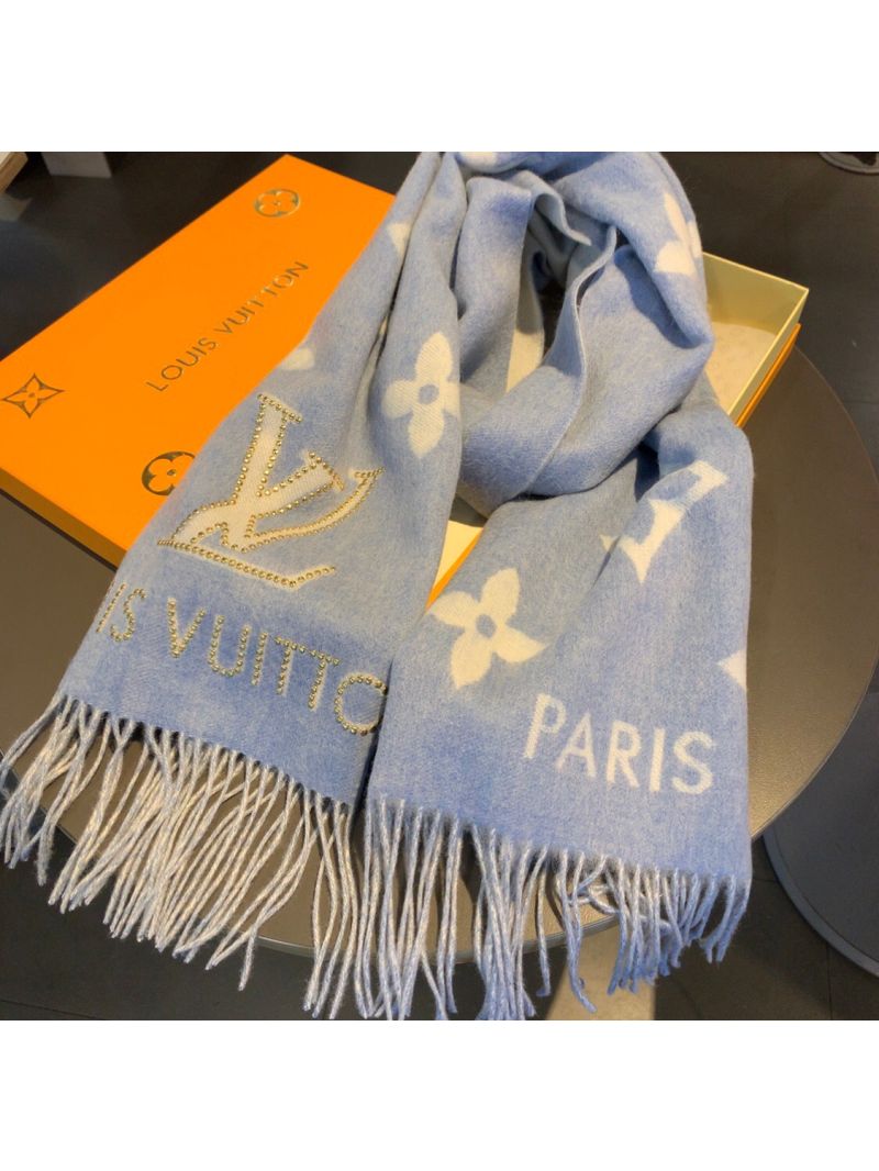 Louis Vuitton LV Studdy Scarf Reykjavik M71588 Denim