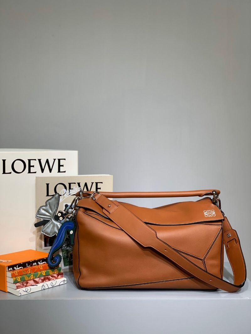 Loewe Puzzle Large Bag in Soft Grained Leather 66003 Tan
