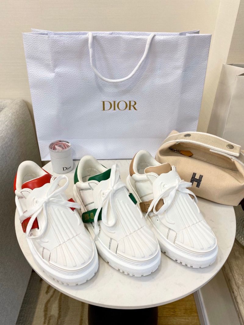 Dior -ID Sneaker White Rubber and Calfskin KCK278 with Nude