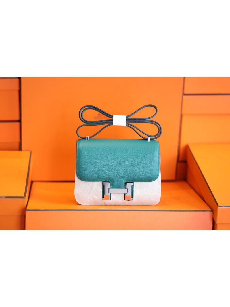 Hermes Constance in green Epsom leather crossbody bag