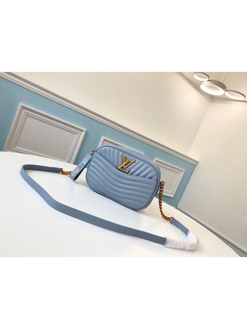 Louis Vuitton LV New Wave Camera Bag M55329 Baby Blue
