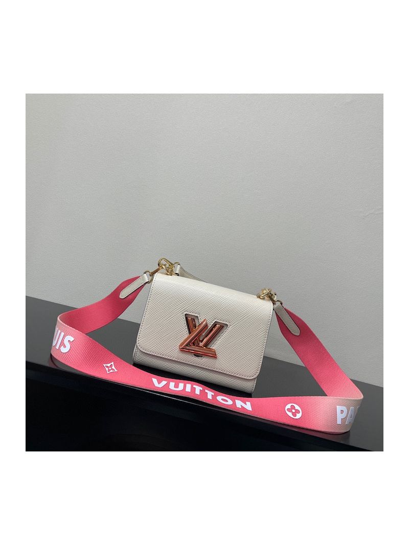 Louis Vuitton LV Twist PM Epi Leather M59687 Quartz White