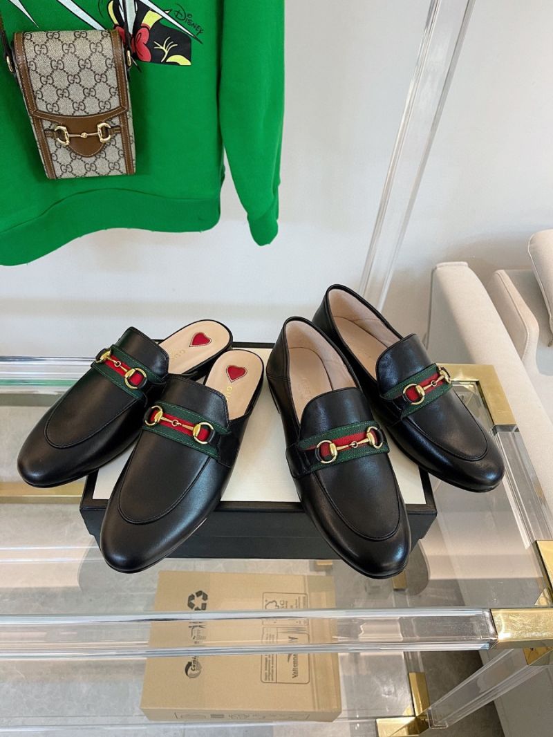 Gucci Loafer Leather with Web 631619 Black
