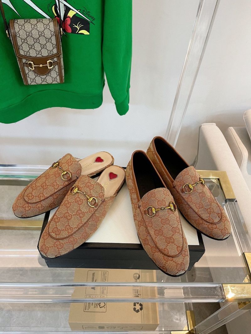 Gucci Loafer GG Canvas 631619 Brown