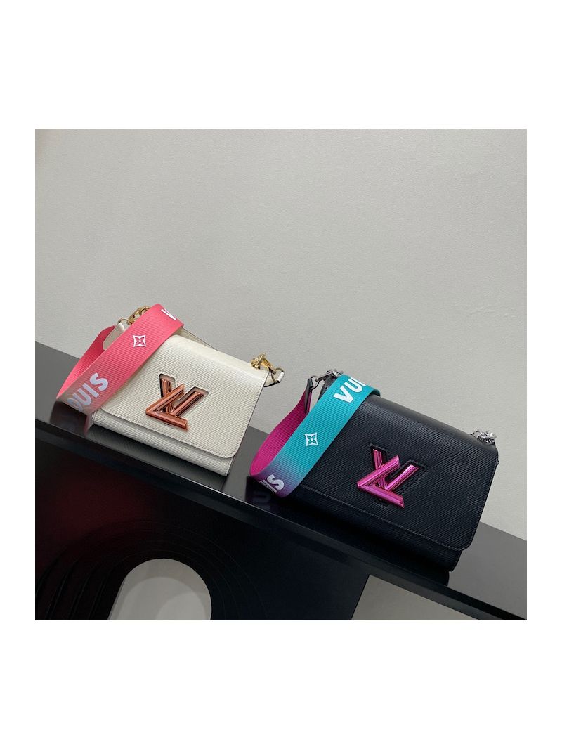 Louis Vuitton LV Twist MM Epi Leather M59416 Black