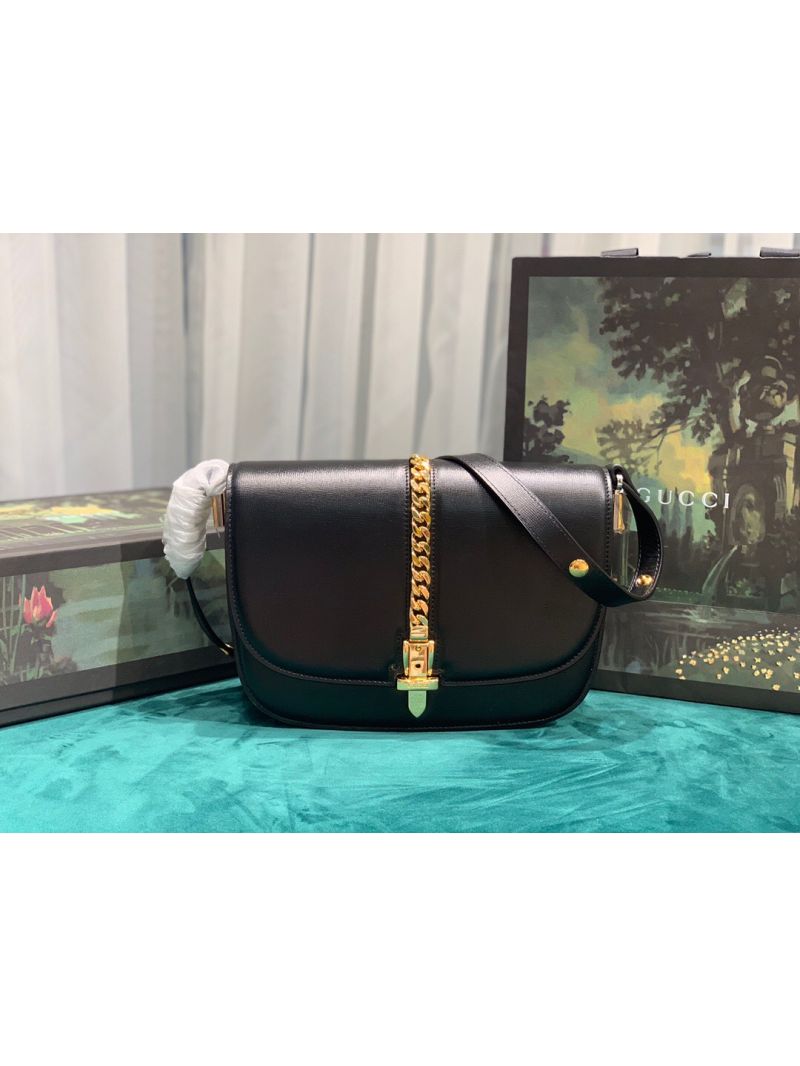 Gucci Sylvie 1969 Small Shoulder Bag 601067 Black