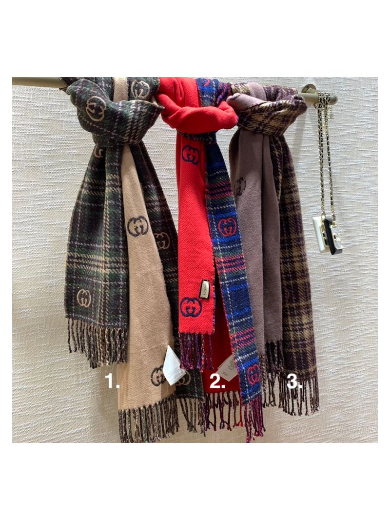 Gucci Check Jacquard Scarf 643208
