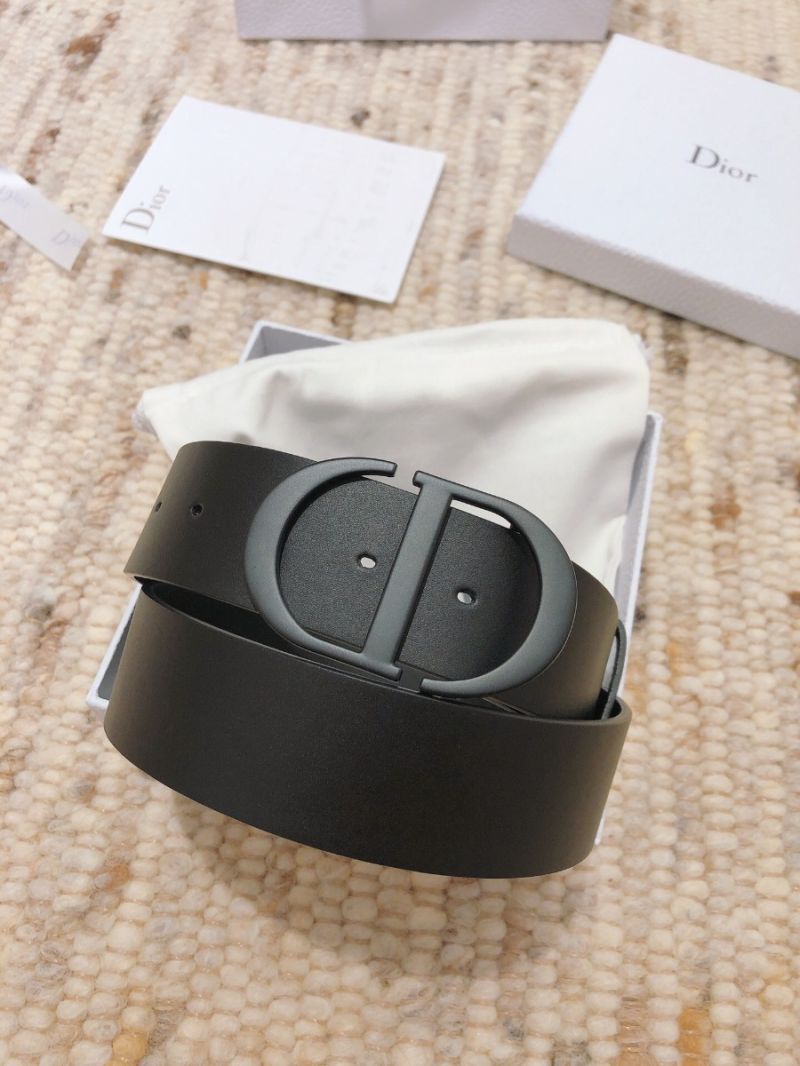 Dior 30 Montaigne Belt Black Ultramatte Calfskin B0079 