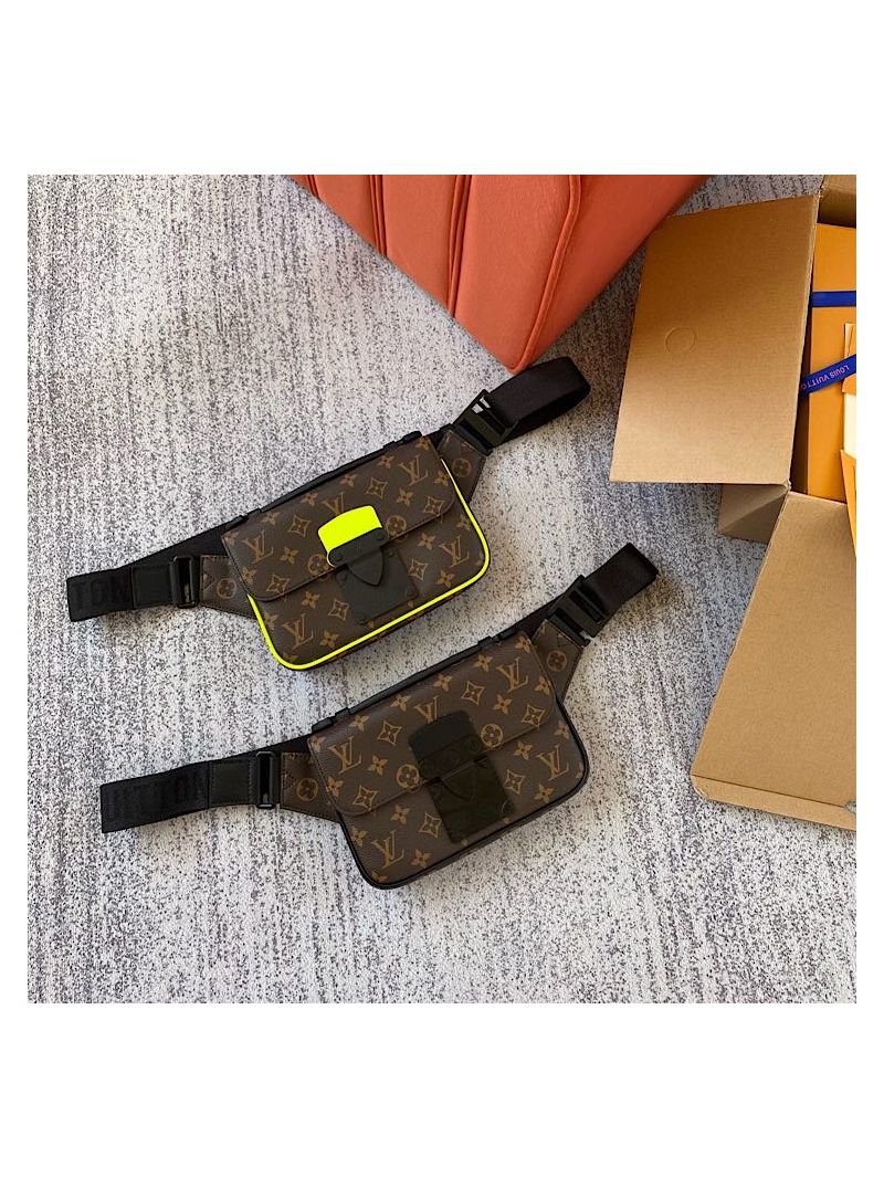 Louis Vuitton LV S Lock Sling Bag M45864 Monogram Macassar Jaune