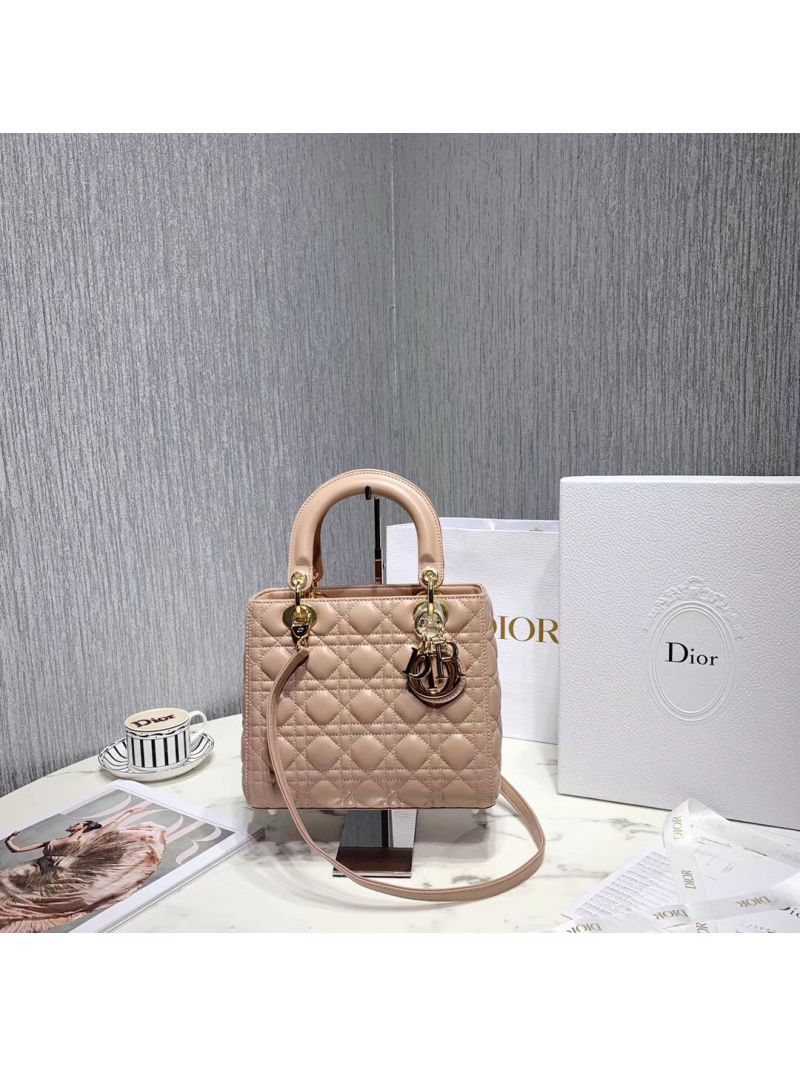 Dior Lady Dior in Nude Lambskin