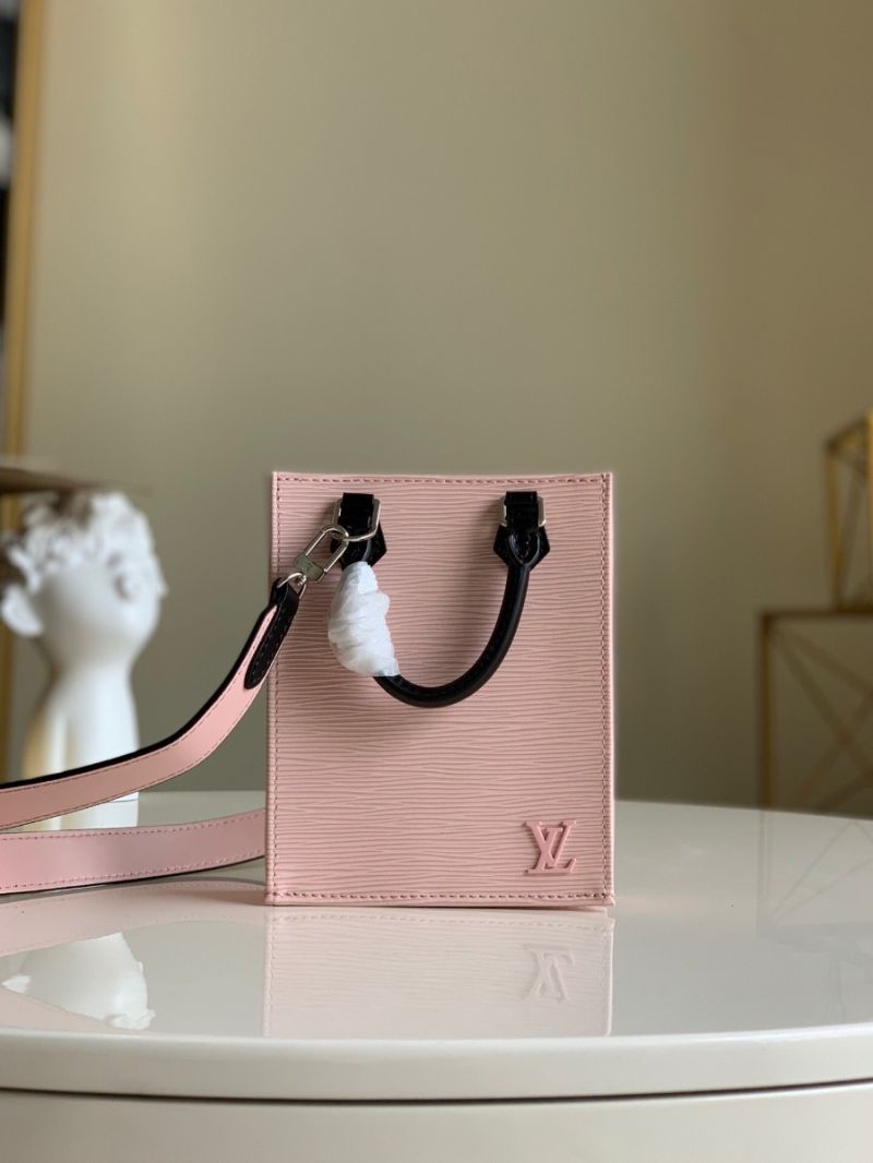 Louis Vuitton LV Petit Sac Plat Epi Leather M69441 Rose Ballerine