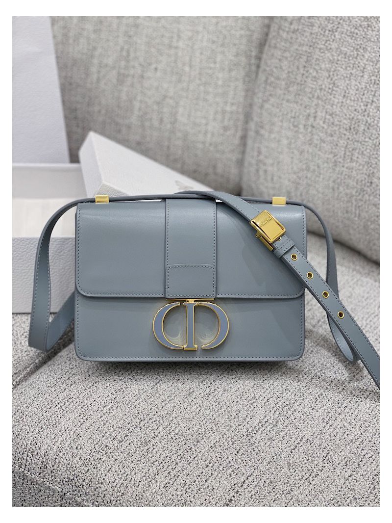 Dior 30 Montaigne Bag with Tonal Enamel CD M9203U Cloud Blue