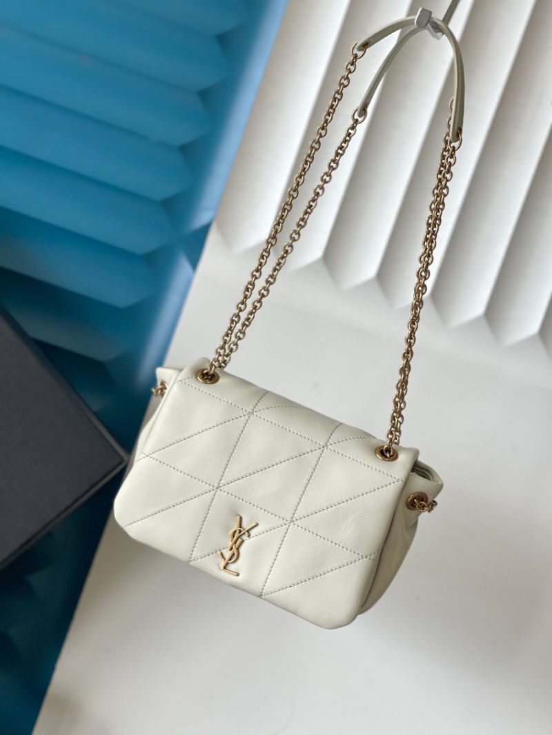 YSL Saint Laurent Jamie 4.3 Mini In Lambskin 766754 Blanc