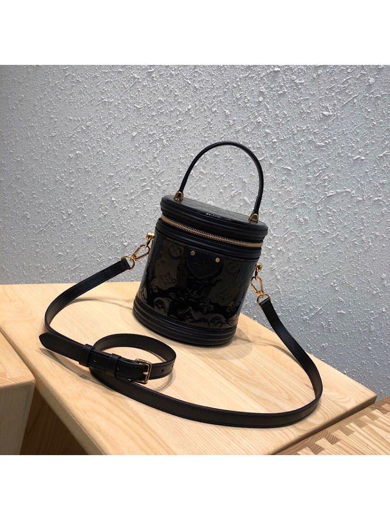 Louis Vuitton LV Cannes in Monogram Vernis Leather M53998 Black