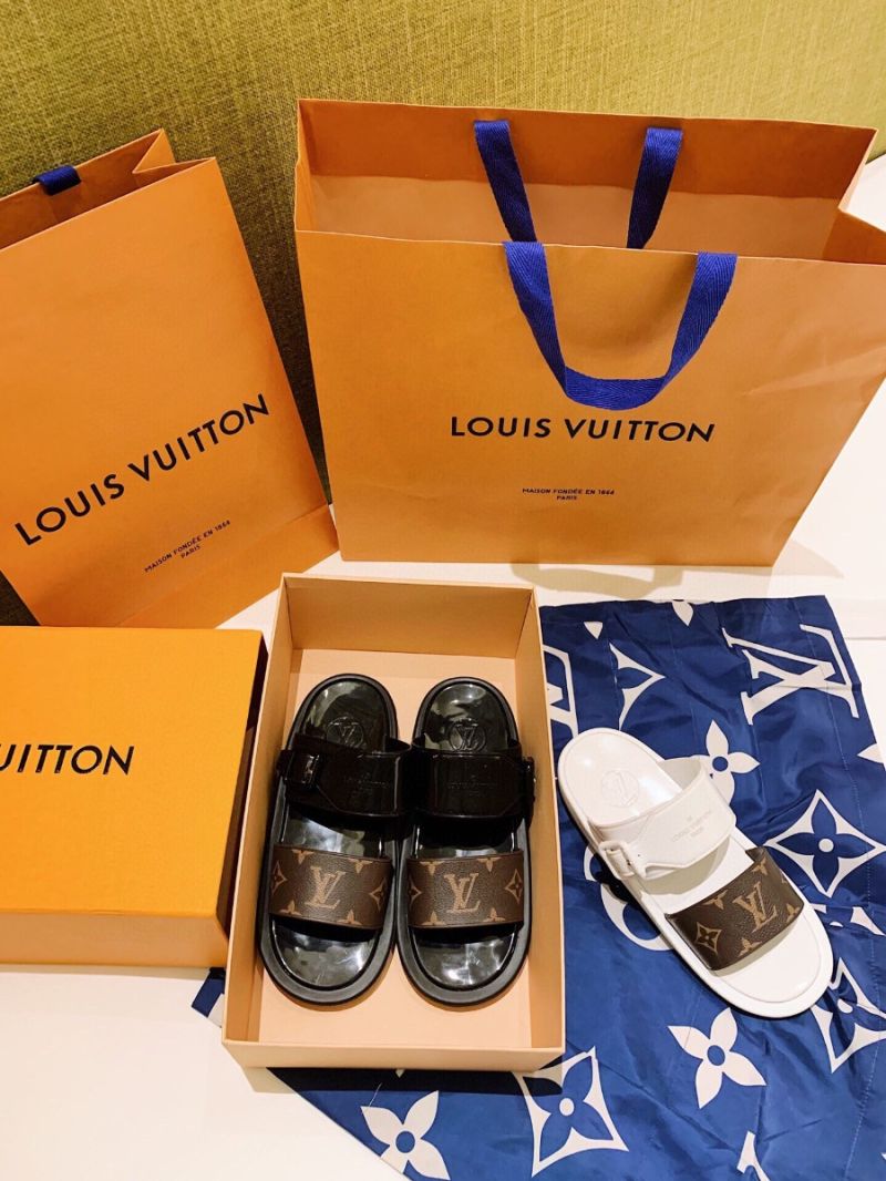 Louis Vuitton LV Sunbath Flat Mule 1A66WY Black