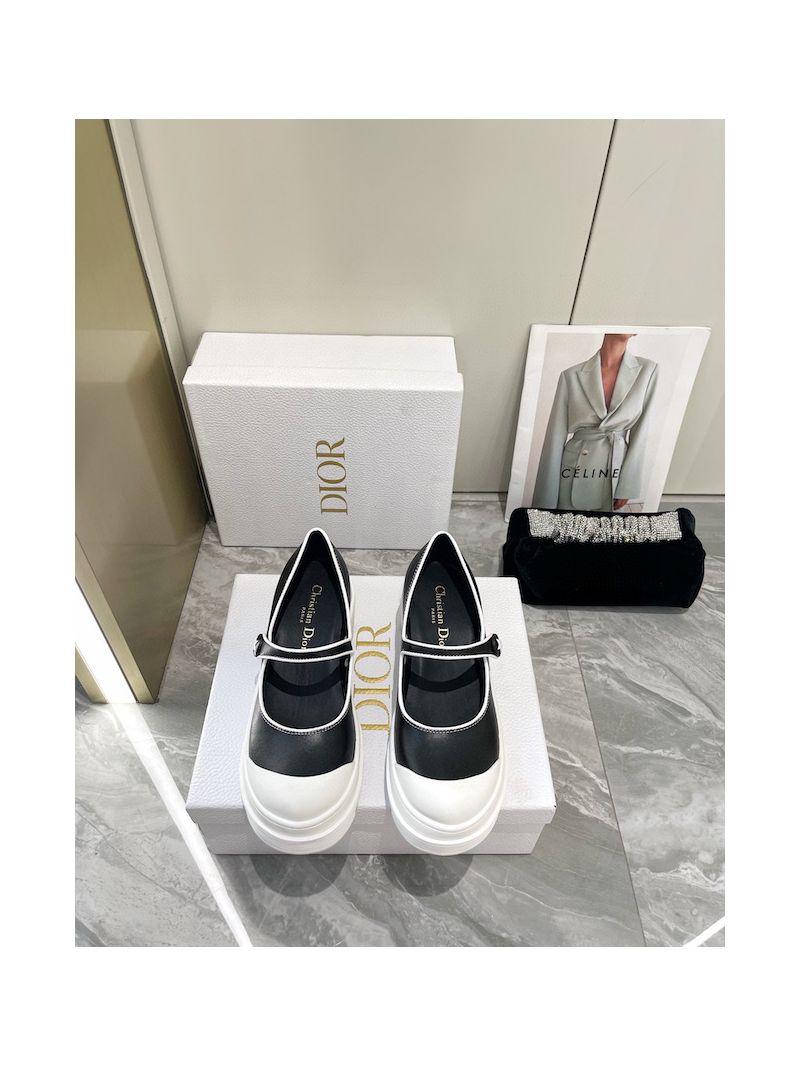 Dior D-Doll 2.0 Pump Black White Supple Calfskin KCP951