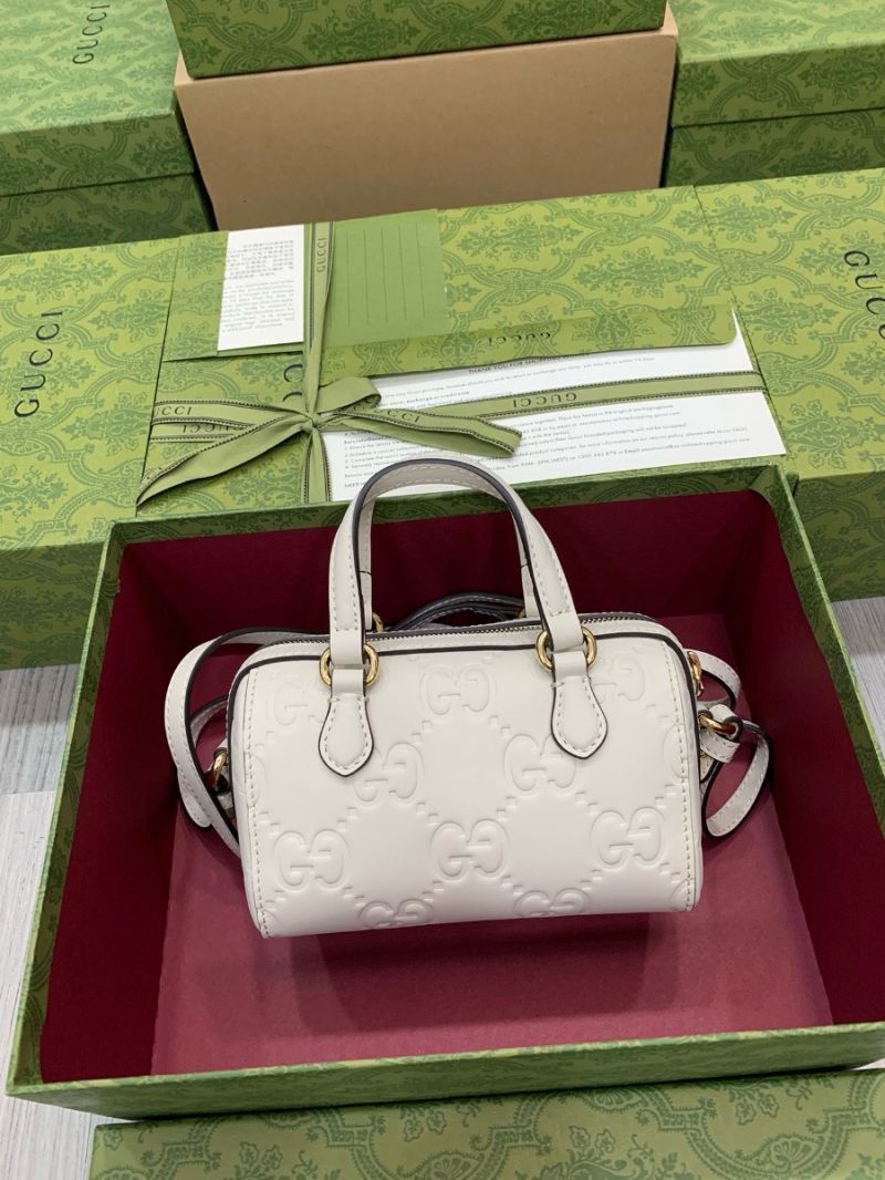 Gucci GG Super Mini Top Handle Bag 790130 white