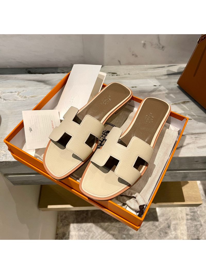 Hermes Oran Sandals 1cm 5cm in Epsom Leather III