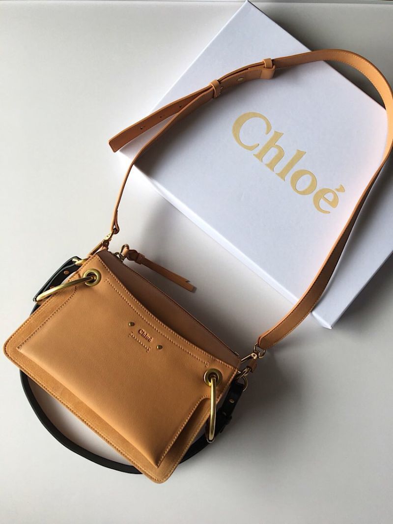 Chloe Roy Bag Blush Pink in Suede & Smooth Calfskin