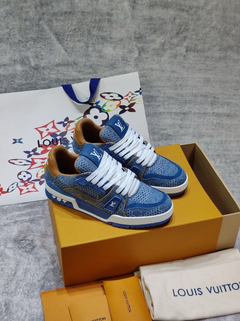 Louis Vuitton LV Trainer Sneaker Damier 3D denim 1AD6DK Blue