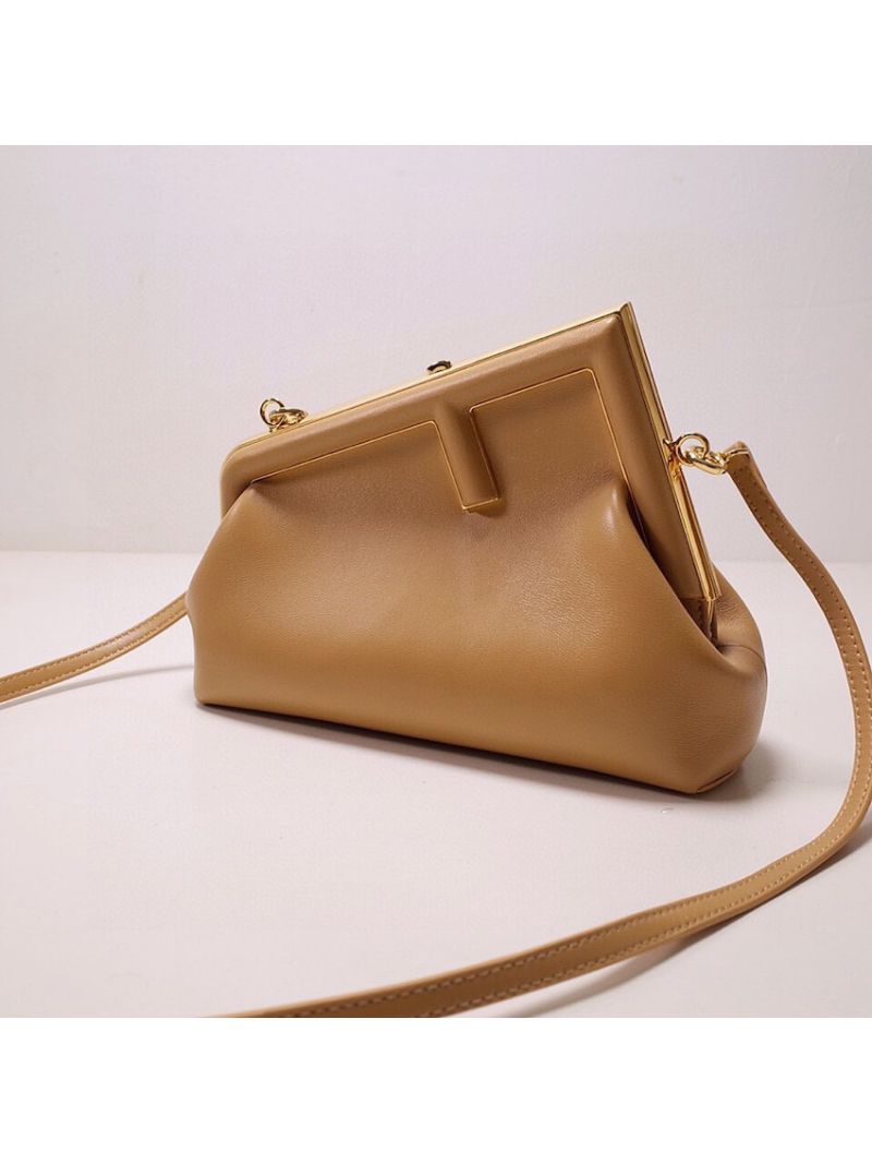 Fendi First Small Beige Leather Bag 8BP129
