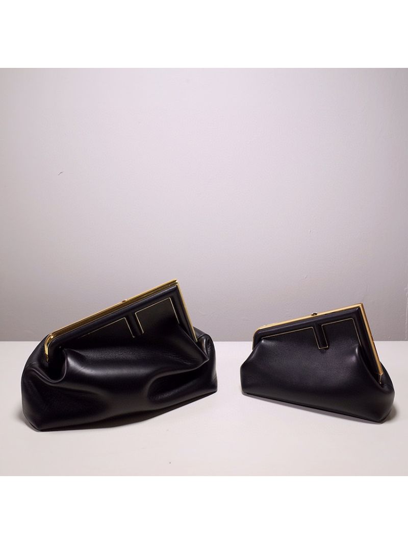 Fendi First Small Black Leather Bag 8BP129