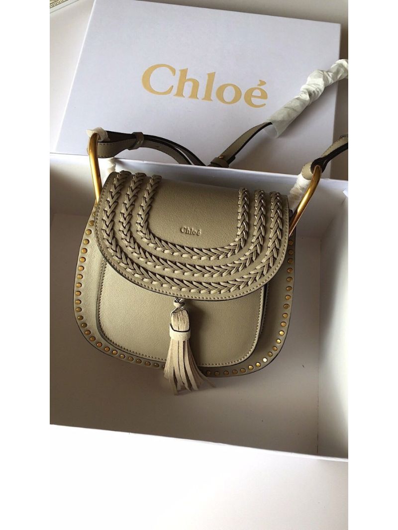 Chloe Hudson Satchel Motty Grey Calf Leather Cross Body Bag 