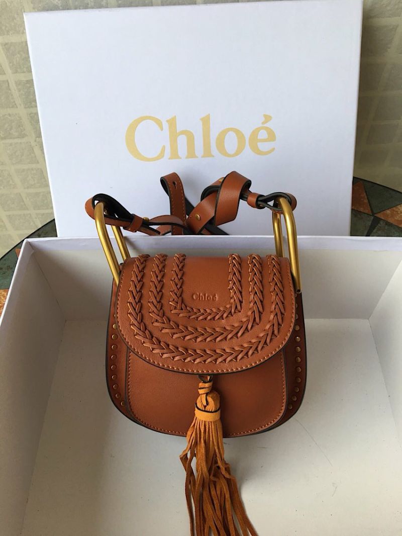 Chloe Hudson Satchel Tan Leather Cross Body Bag 