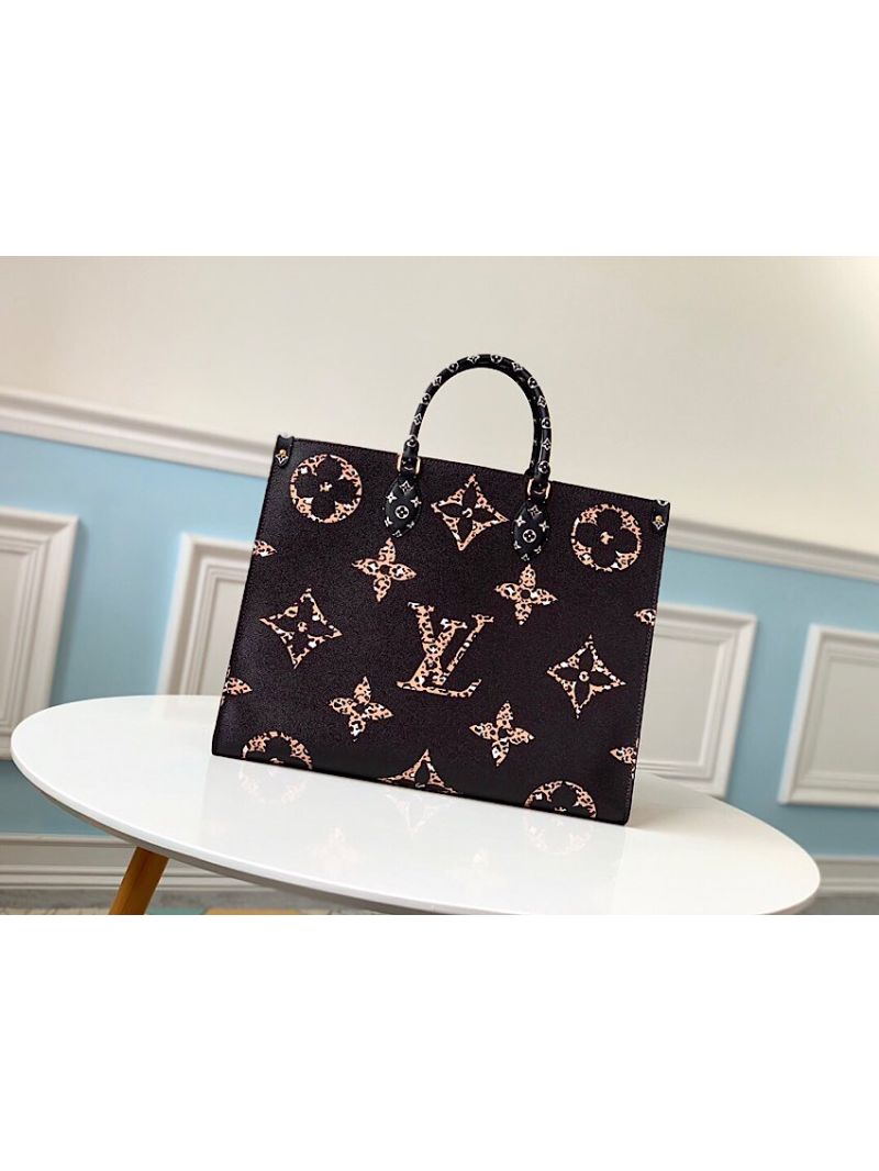 Louis Vuitton LV ONTHEGO M44674 Monogram Black Caramel